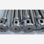 杰德 PVC收縮膜擠出機雙合金機筒螺桿 螺桿鍍硬鉻 支持定制  高產節(jié)能-舟山市杰德機械有限公司，擠出機螺桿，注塑機螺桿，舟山螺桿，螺桿廠